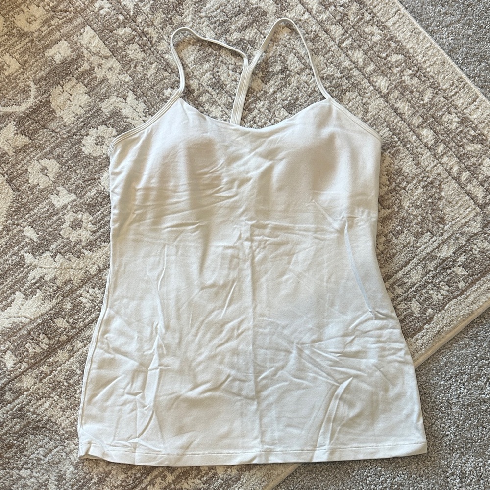 Women’s Cream Spaghetti Strap Tank Top